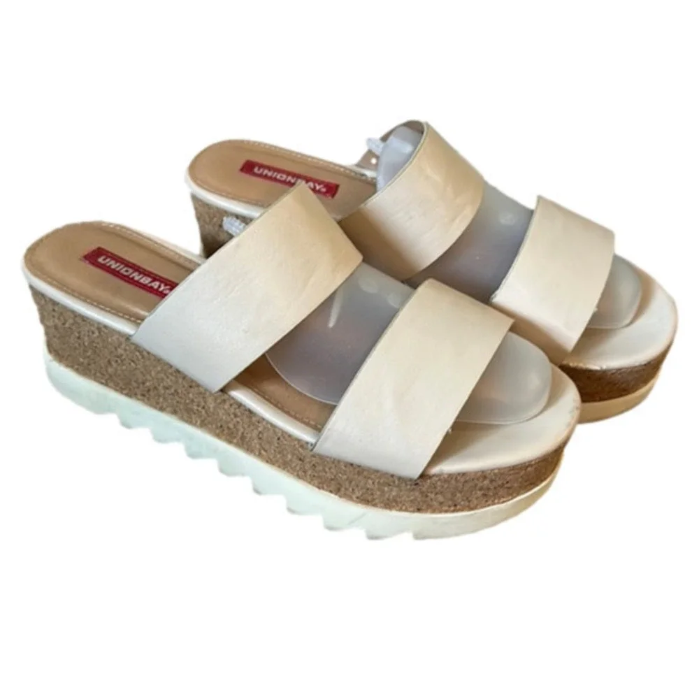 Unionbay Womens Zozo Slide Platform Sandals size 7.5